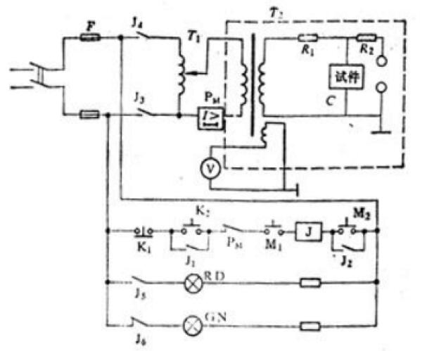 手動升壓試驗裝置線路圖 手動升壓試驗裝置線路圖
