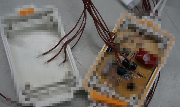 除了電路板及電容部分，也會在對應的外殼相對位置黏貼感溫線，看看過程中是否會將熱傳遞到外殼。