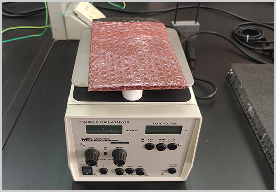 防靜電氣泡袋靜電衰減測試.jpg 防靜電氣泡袋靜電衰減測試.jpg